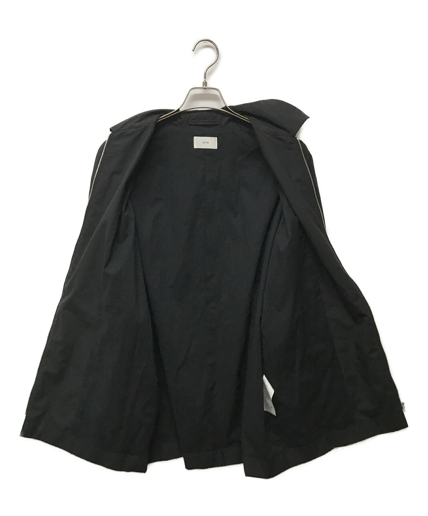 ATON (エイトン) NIDOM WEATHER ZIP-UP JACKET ブラック サイズ:6 未使用品