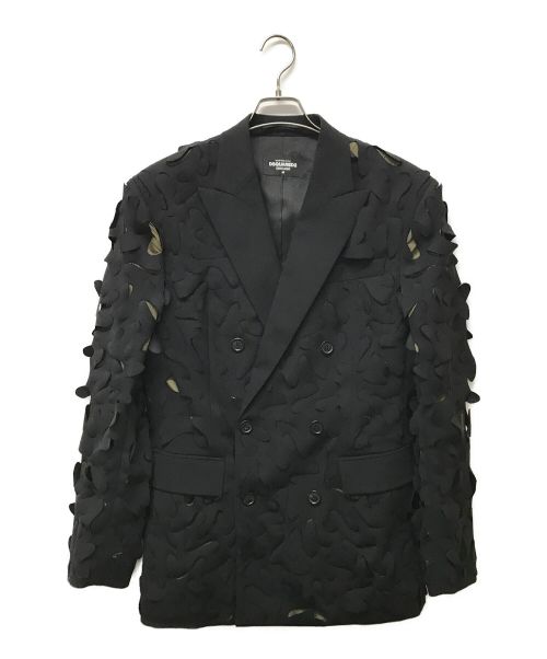 【中古・古着通販】DSQUARED2 (ディースクエアード) テーラードジャケット ブラック サイズ:48｜ブランド・古着通販  トレファク公式【TREFAC FASHION】スマホサイト