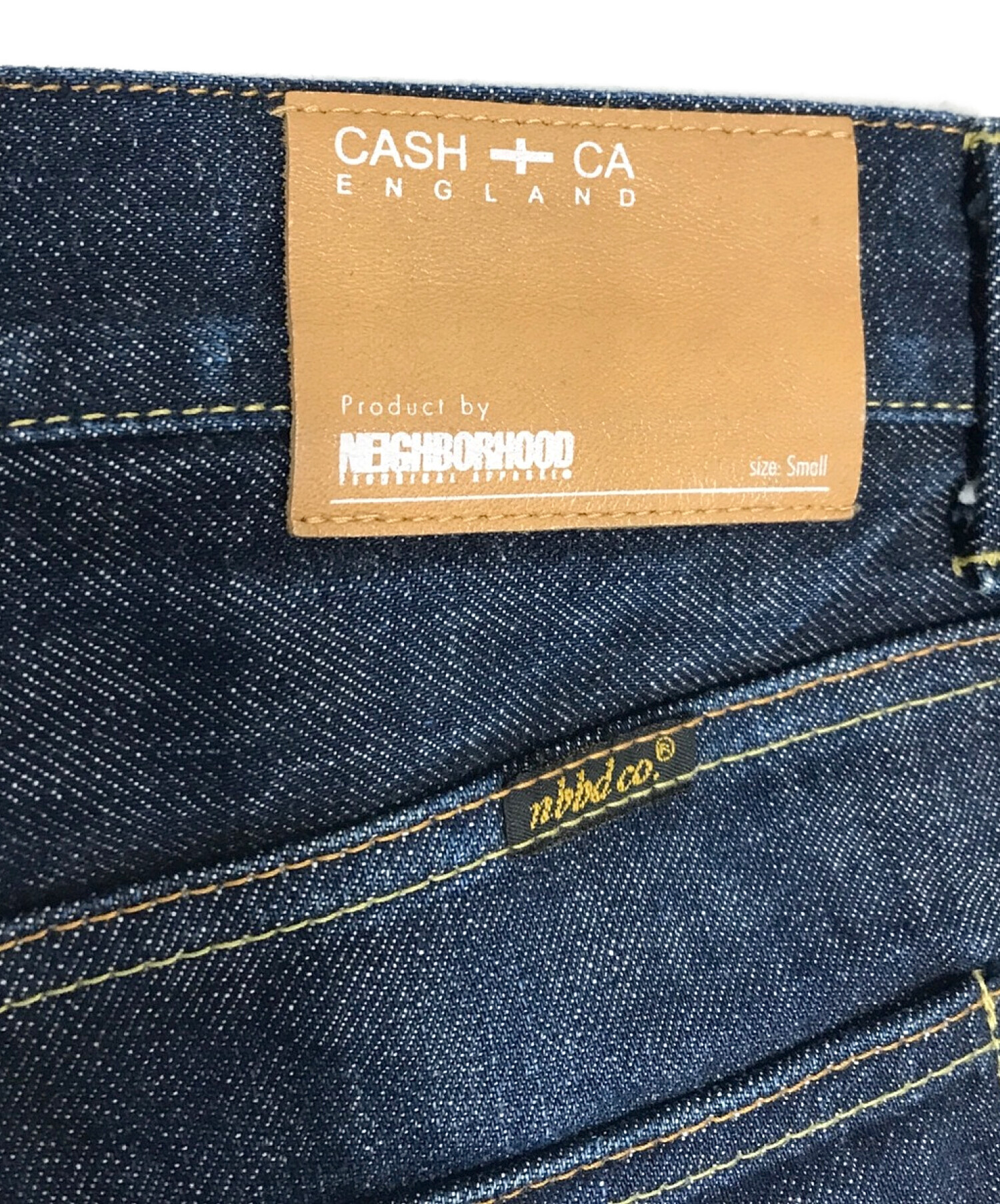 NEIGHBORHOOD (ネイバーフッド) CASH CA (カシュカ) コラボデニムパンツ インディゴ サイズ:S