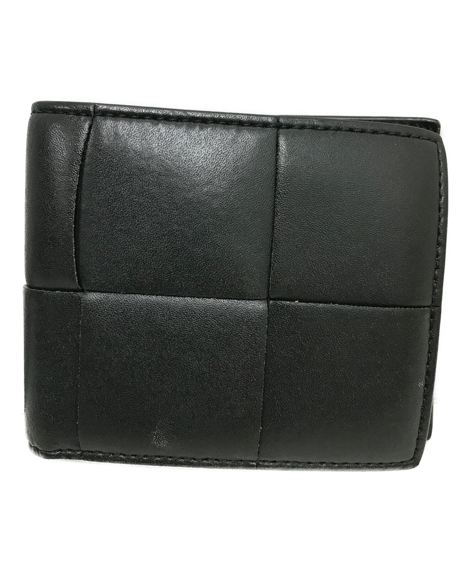 bicmbicmBOTTEGA VENETA 二つ折り財布 カセット 二つ折り札入れ ブラック