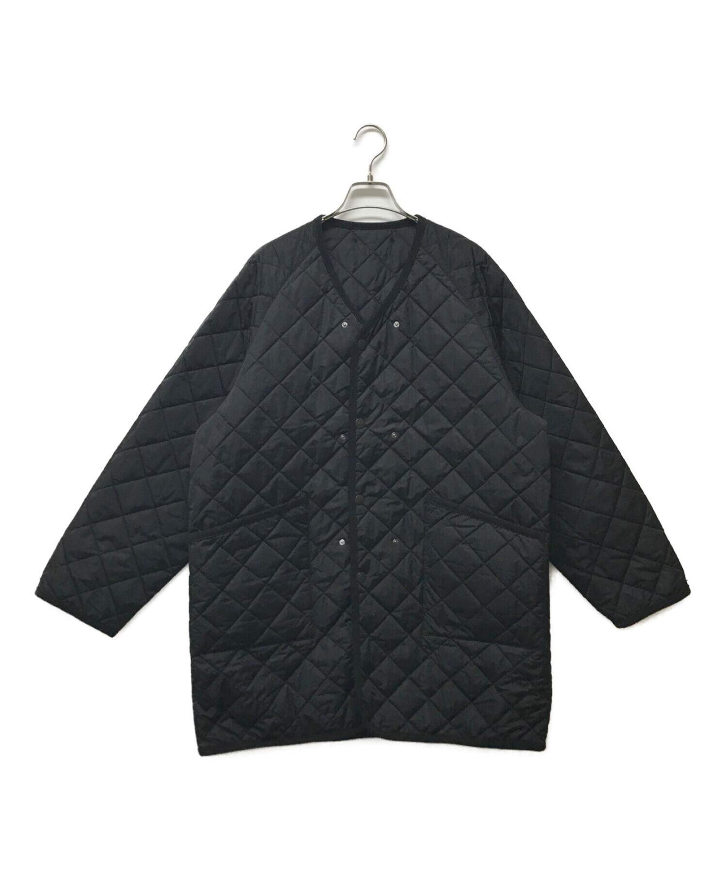 Barbour (バブアー) KAPTAIN SUNSHINE (キャプテンサンシャイン) 別注ミル ノーカラー キルティング コート オリーブ  サイズ:36