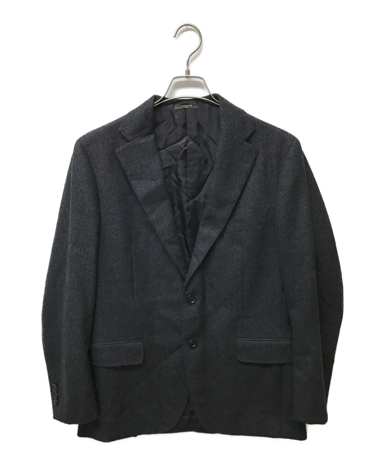 未使用品□MACKINTOSH LONDON/マッキントッシュロンドン イタリア製生地使用 シングルスーツ 上下セットアップ ネイビー 38L 日本製 正規品