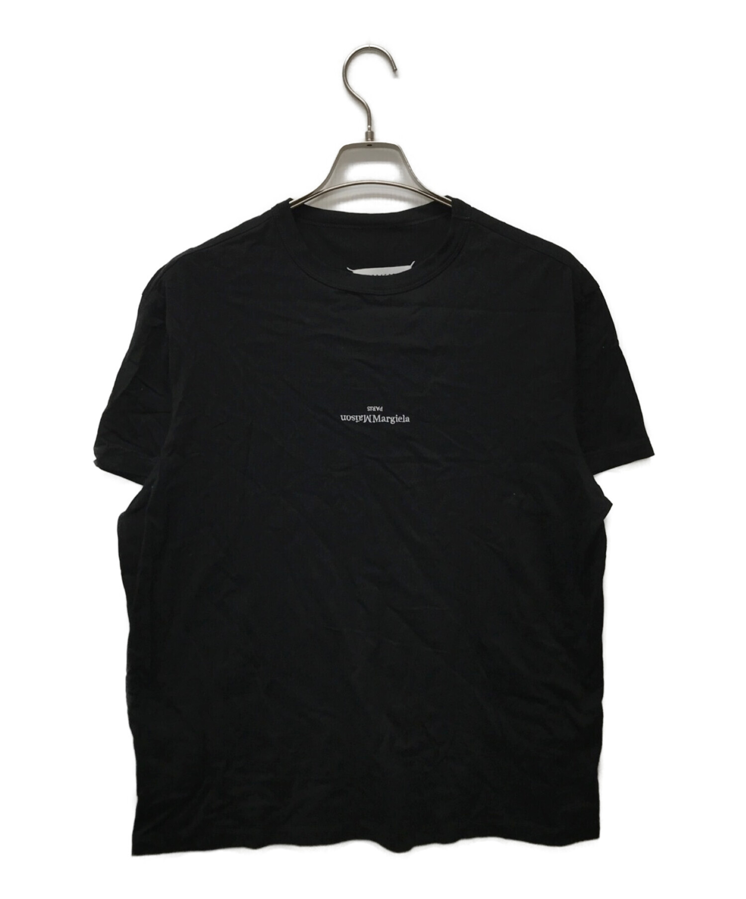 Maison Margiela 10 (メゾンマルジェラ 10) 反転ミニロゴTシャツ ブラック サイズ:50