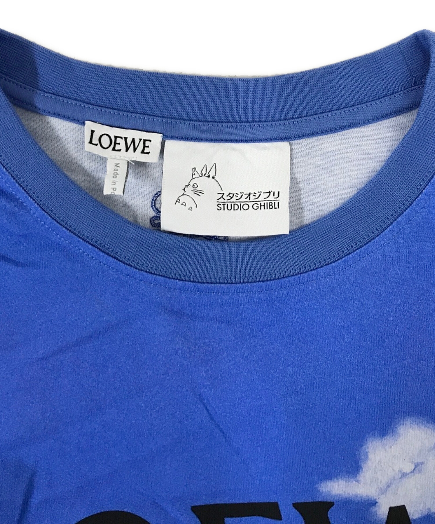 中古・古着通販】LOEWE (ロエベ) STUDIO GHIBLI (スタジオジブリ) コラボランドスケープTシャツ ブルー  サイズ:S｜ブランド・古着通販 トレファク公式【TREFAC FASHION】スマホサイト