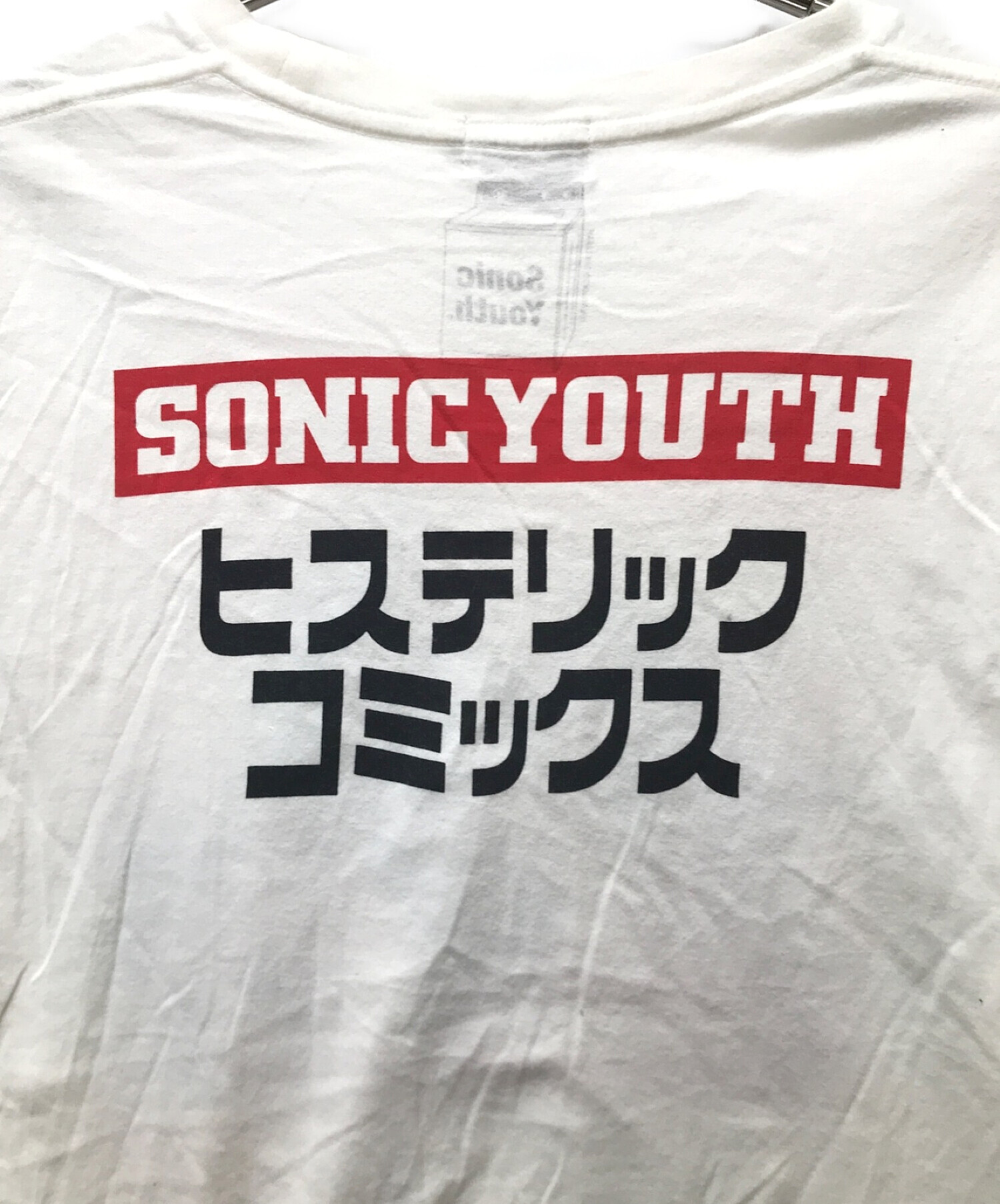 Hysteric Glamour (ヒステリックグラマー) SONIC YOUTH (ソニックユース) コラボプリントTシャツ ホワイト サイズ:M