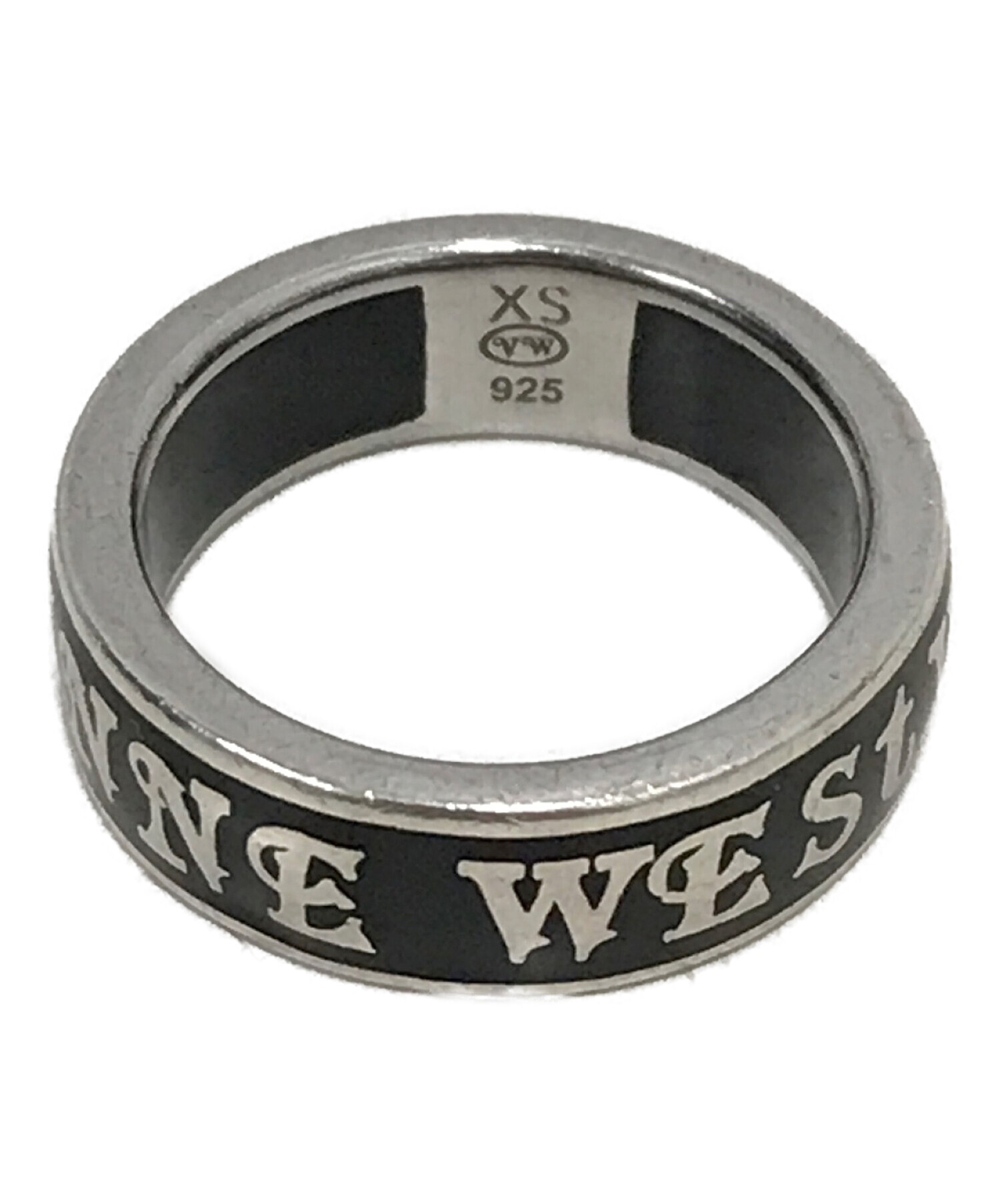 Vivienne Westwood (ヴィヴィアンウエストウッド) Conduit Street Ring ブラック×シルバー サイズ:9