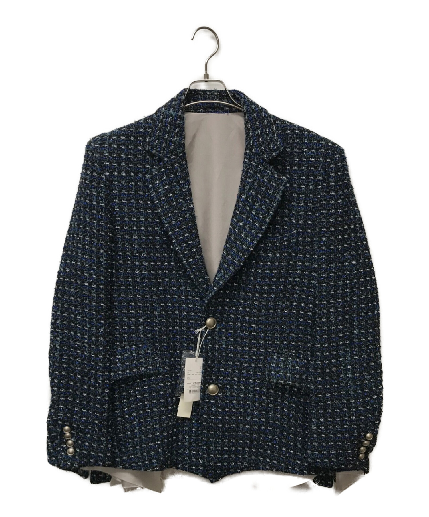 sulvam (サルバム) Fancy tweed over jacket ブルー サイズ:S 未使用品