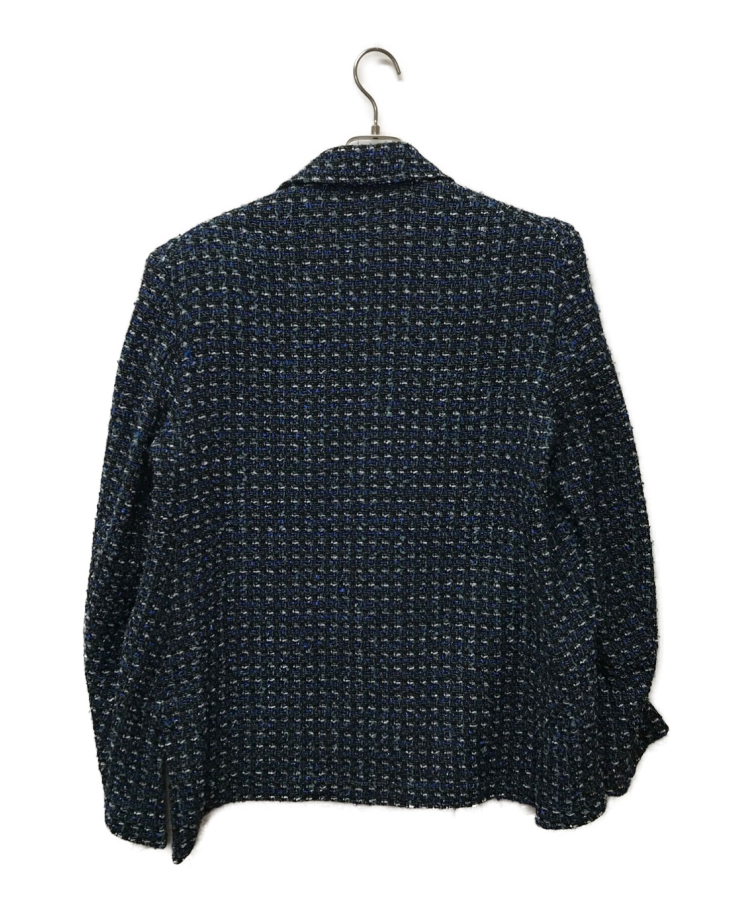 sulvam (サルバム) Fancy tweed over jacket ブルー サイズ:S 未使用品