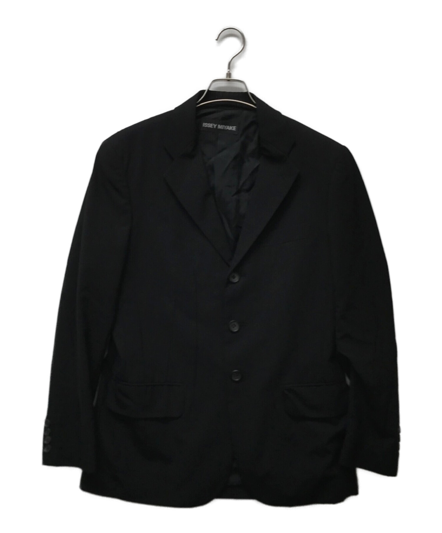 ISSEY MIYAKE MEN (イッセイミヤケメン) マルチダーツデザインテーラードジャケット ブラック サイズ:2