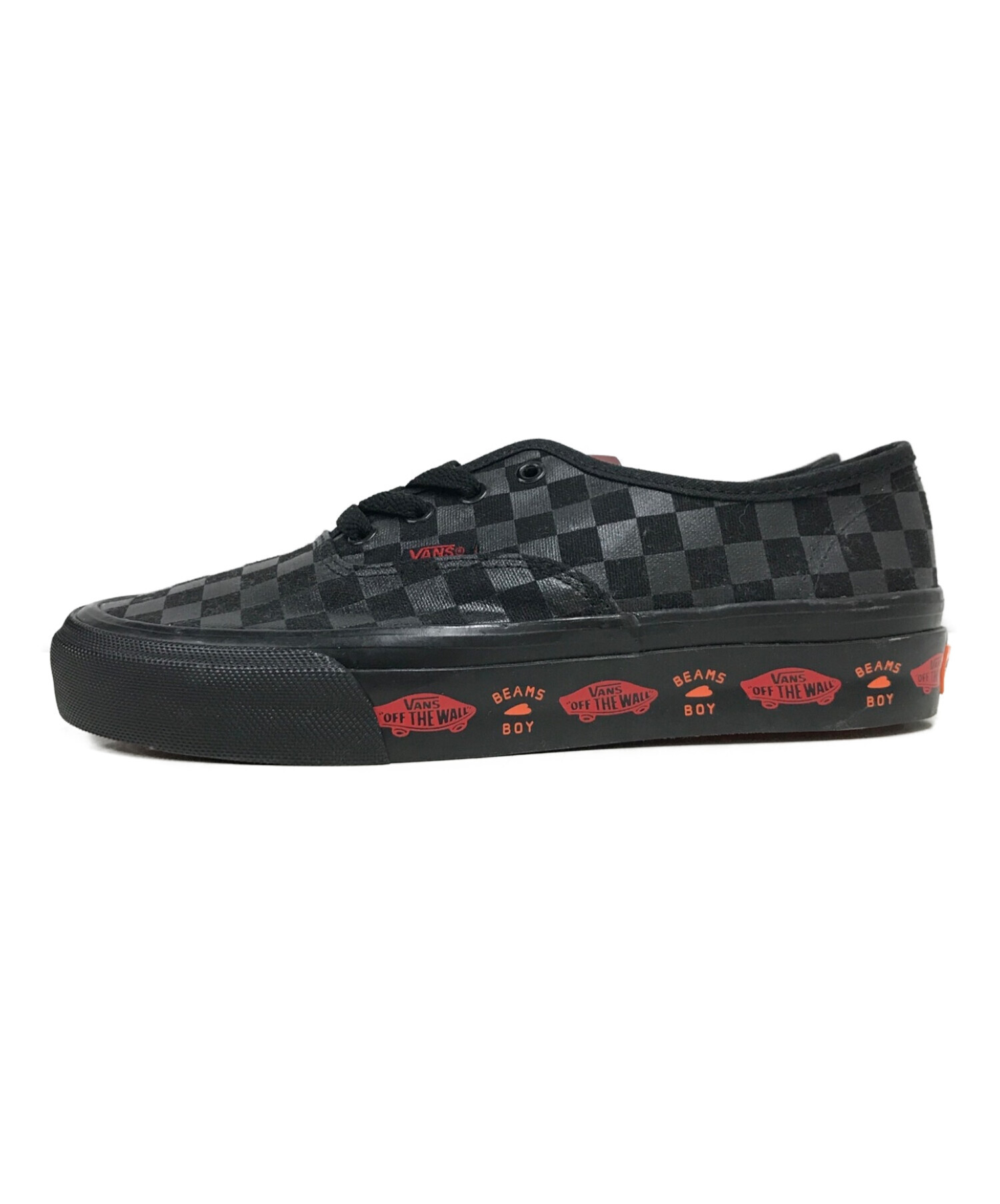 中古・古着通販】VANS (バンズ) BEAMS BOY (ビームスボーイ) 別注 ブラック チェッカー AUTHENTIC ブラック  サイズ:US6｜ブランド・古着通販 トレファク公式【TREFAC FASHION】スマホサイト