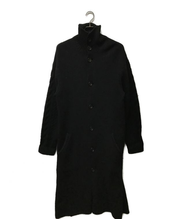 中古・古着通販】Yohji Yamamoto pour homme (ヨウジヤマモト プールオム) ハイネックスイッチニットロングカーディガン  ブラック サイズ:3｜ブランド・古着通販 トレファク公式【TREFAC FASHION】スマホサイト