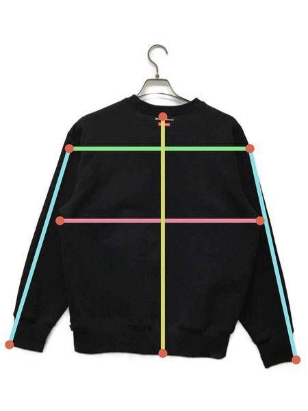 Supreme (シュプリーム) Aerial Crewneck ブラック サイズ:ｓ