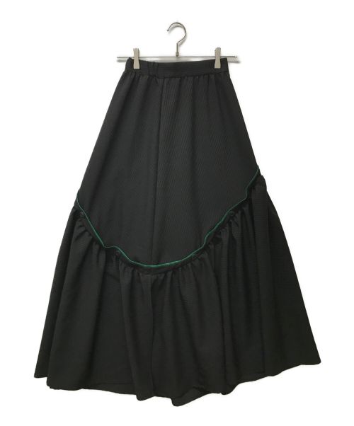 【中古・古着通販】SR (シアー) CRACK SKIRT ブラック サイズ:1