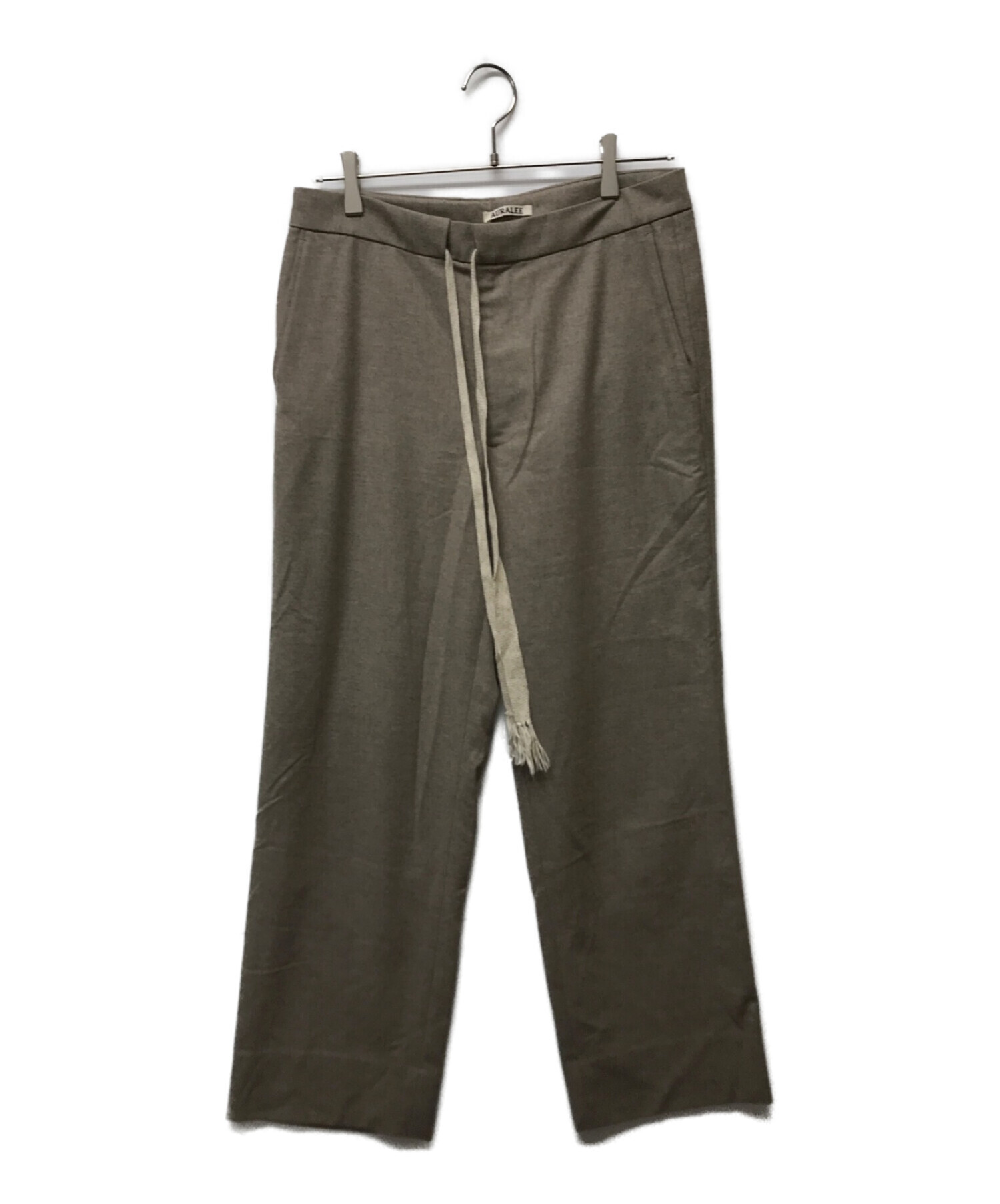 AURALEE (オーラリー) WOOL FULLING FLANNEL SLACKS ベージュ サイズ:L