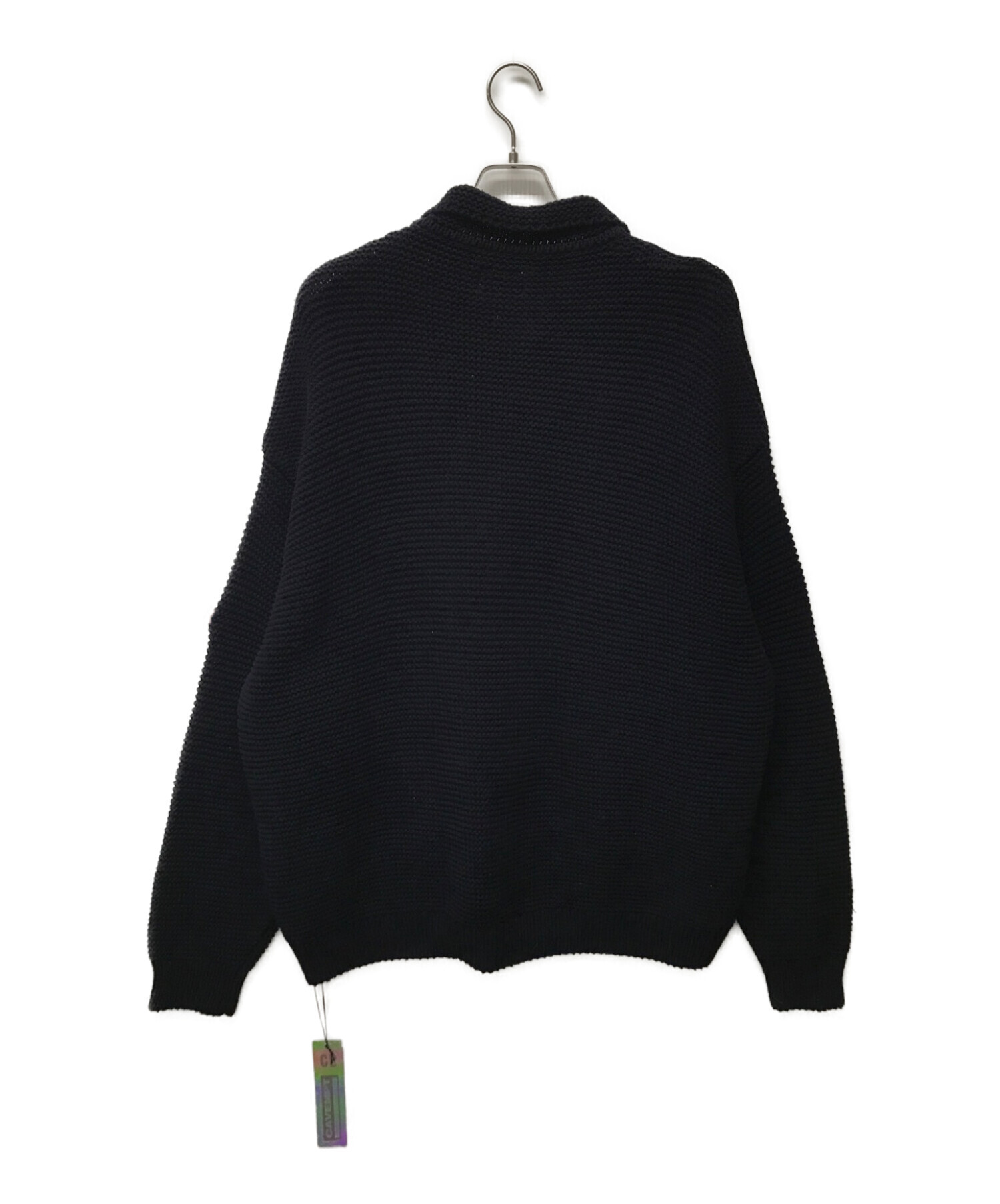 C.E (シーイー) COLLARED KNIT CARDIGAN ネイビー サイズ:XL