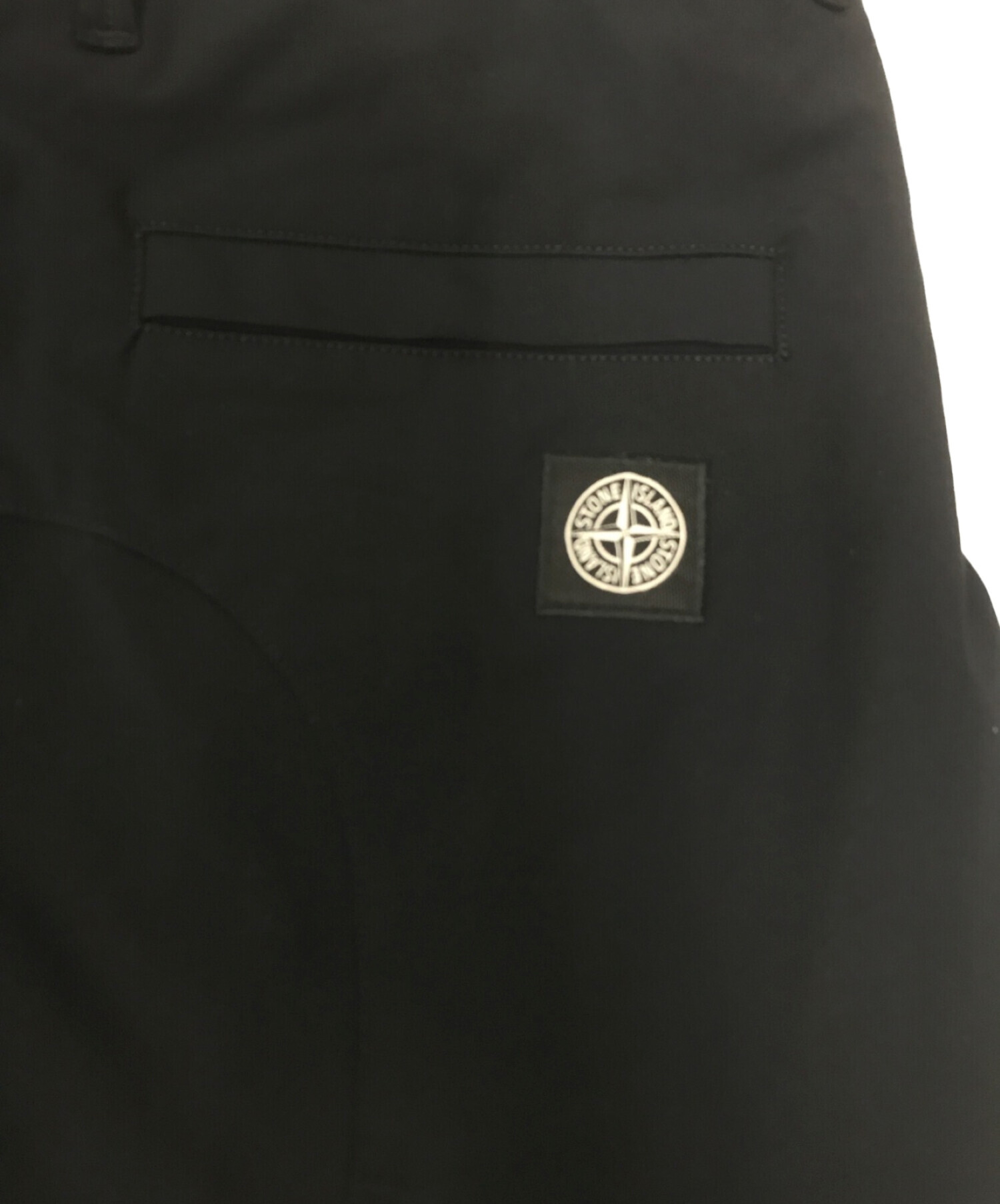 STONE ISLAND (ストーンアイランド) TWO WAYS STRETCH COTTON NYLON PANT ブラック サイズ: 81cm  (W32)