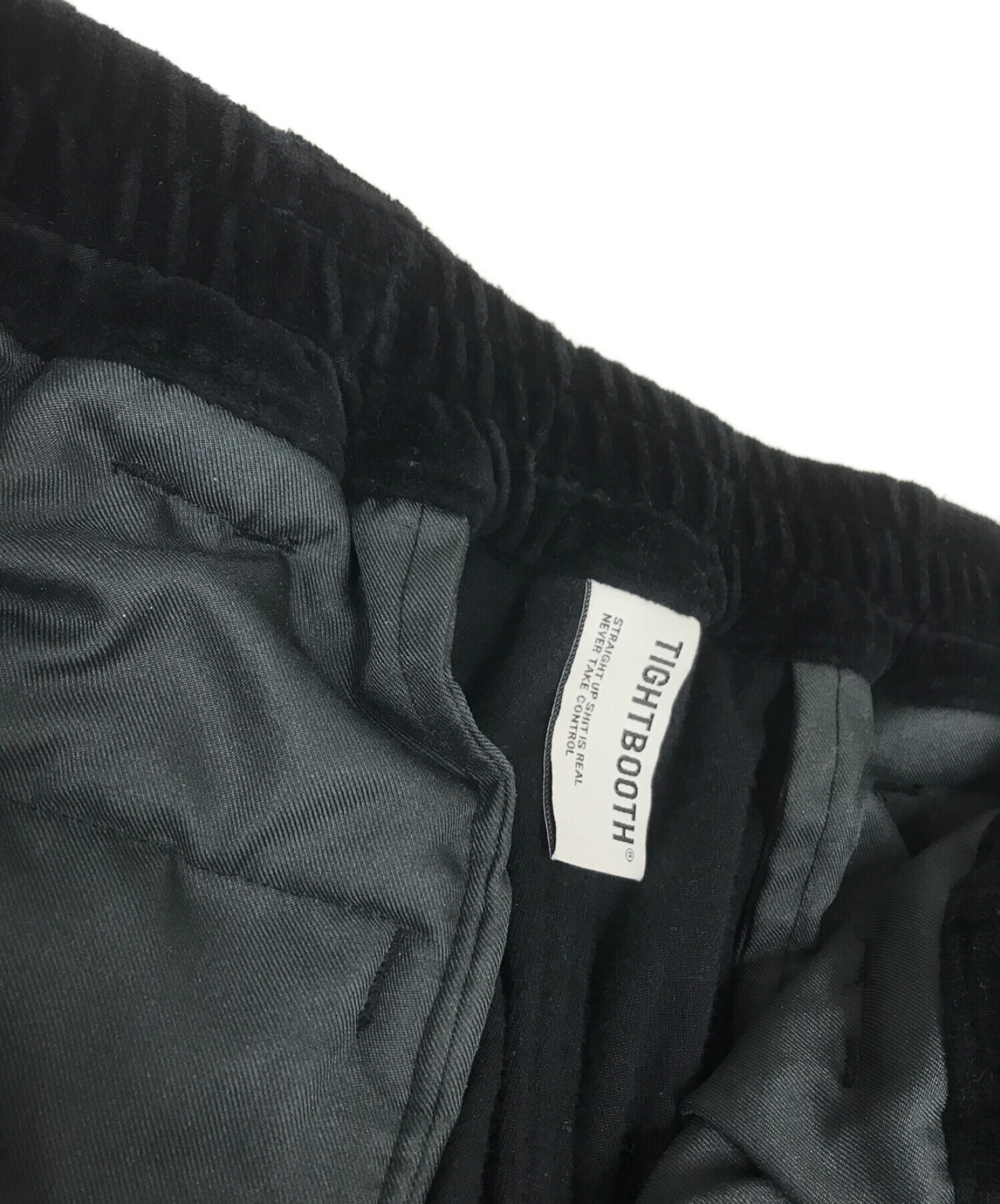 TIGHTBOOTH PRODUCTION (タイトブースプロダクション) T VELOUR BALLOON PANTS ブラック サイズ:L