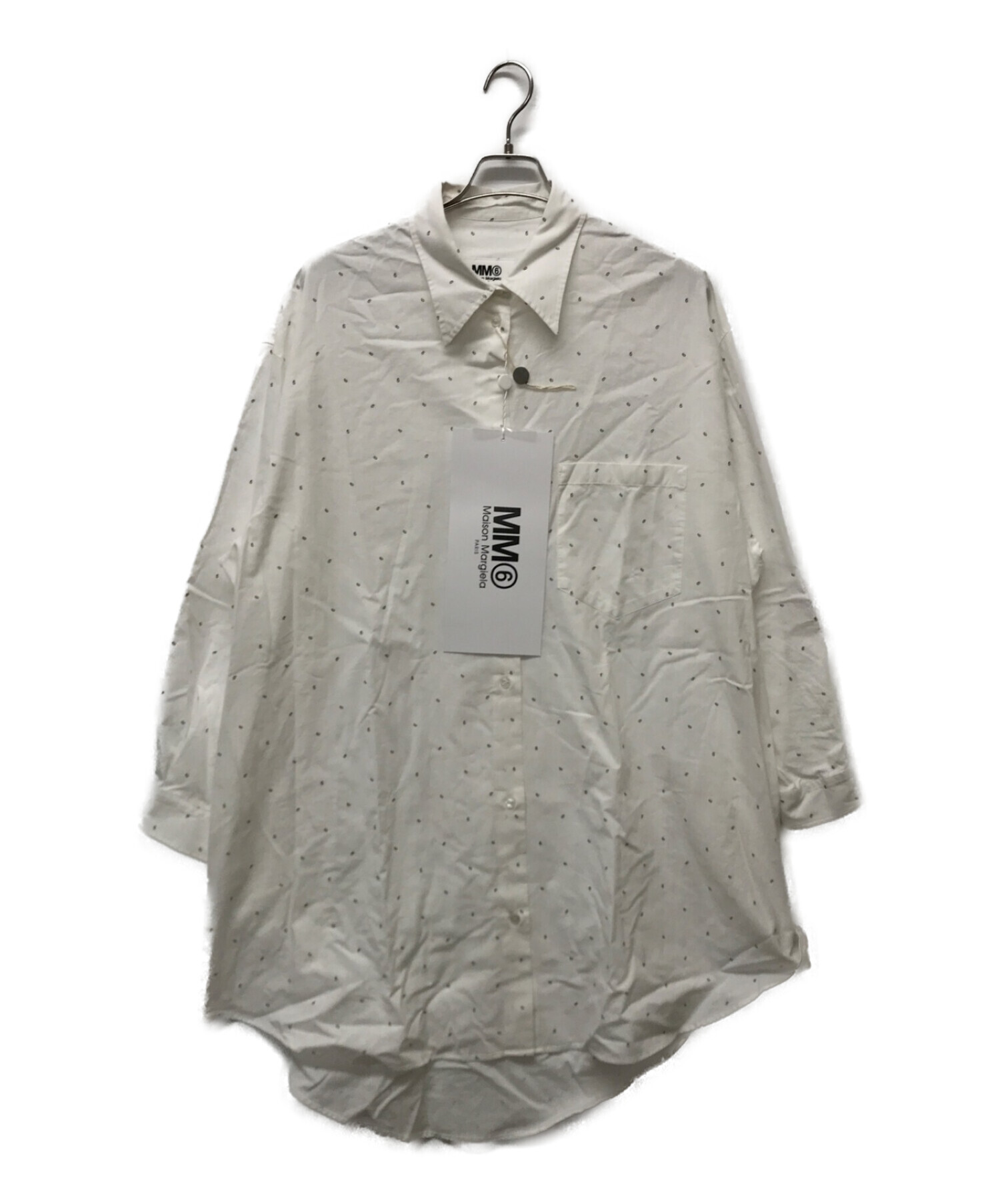 中古・古着通販】MM6 Maison Margiela (エムエムシックス メゾンマルジェラ) 6 Shirt Dress ホワイト サイズ:M 未使用品｜ブランド・古着通販  トレファク公式【TREFAC FASHION】スマホサイト