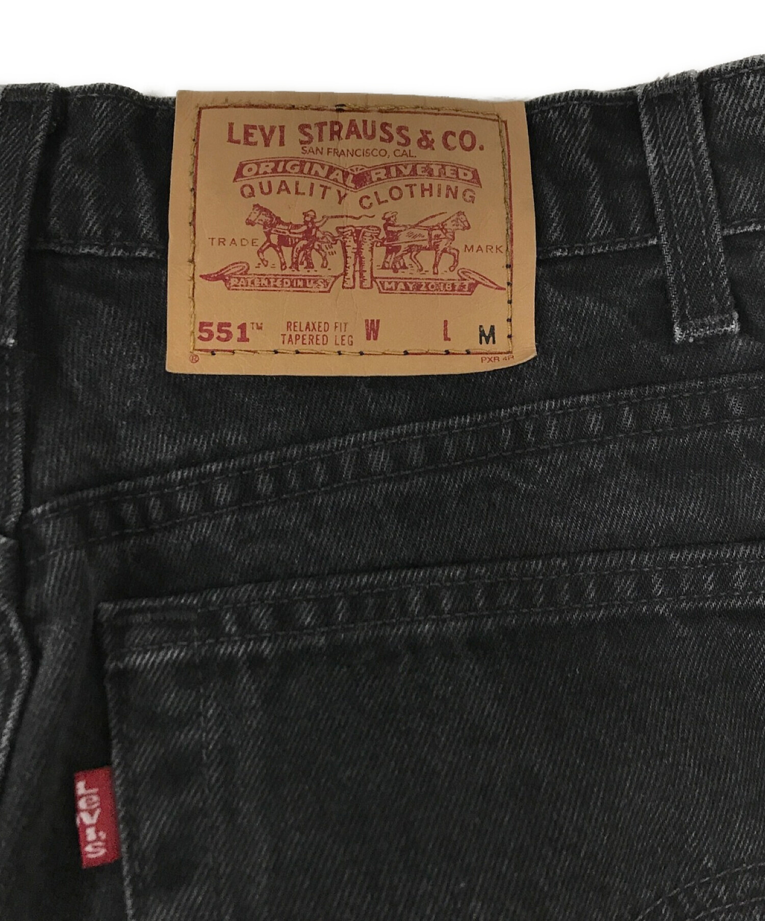 中古・古着通販】LEVI'S (リーバイス) 551/ブラックデニムパンツ