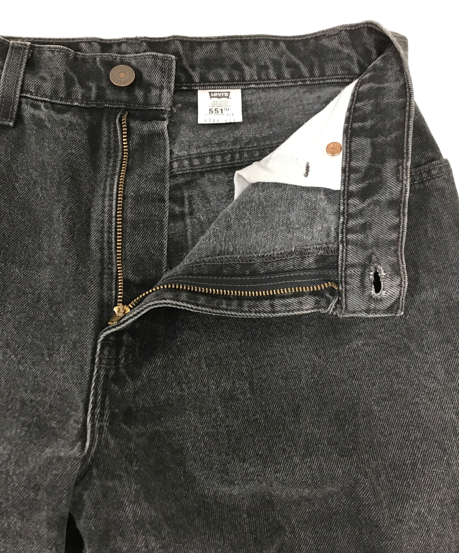 中古・古着通販】LEVI'S (リーバイス) 551/ブラックデニムパンツ