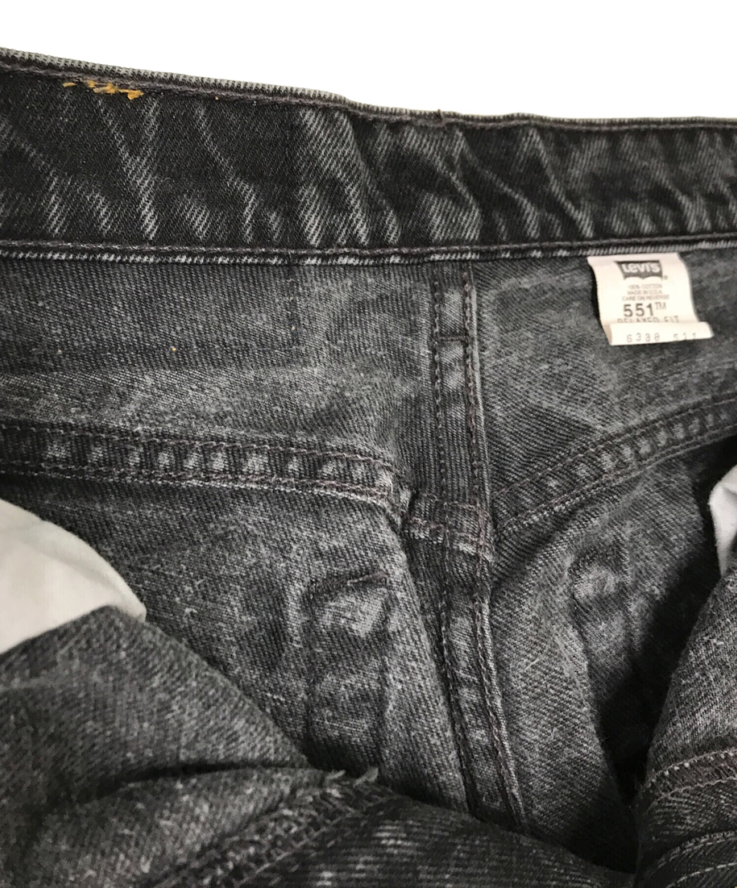 中古・古着通販】LEVI'S (リーバイス) 551/ブラックデニムパンツ