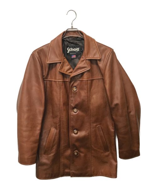 【中古・古着通販】Schott (ショット) レザーカーコート