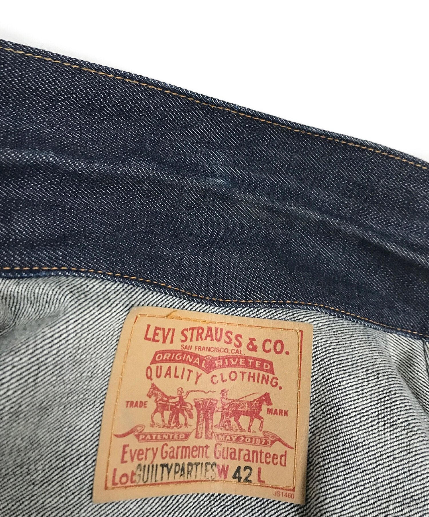 LEVI'S (リーバイス) WACKO MARIA (ワコマリア) コラボ2ndデニムジャケット インディゴ サイズ:42