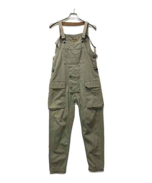 中古・古着通販】LYBRO NIGEL CABOURN (ライブロナイジェルケーボン) ネイバルダンガリーオーバーオール オリーブ  サイズ:42｜ブランド・古着通販 トレファク公式【TREFAC FASHION】スマホサイト