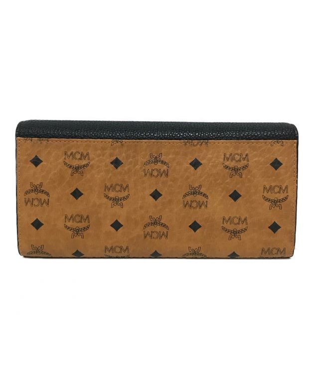 中古・古着通販】MCM (エムシーエム) 長財布 ブラック×ブラウン｜ブランド・古着通販 トレファク公式【TREFAC FASHION】スマホサイト