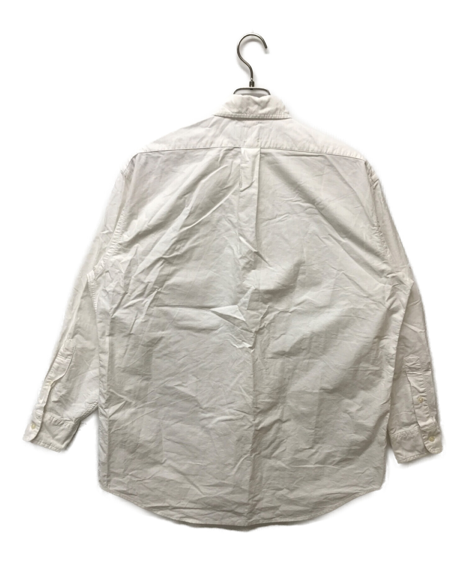 RALPH LAUREN (ラルフローレン) 裾ポニー刺繍オーバーサイズボタンダウンシャツ ホワイト サイズ:S