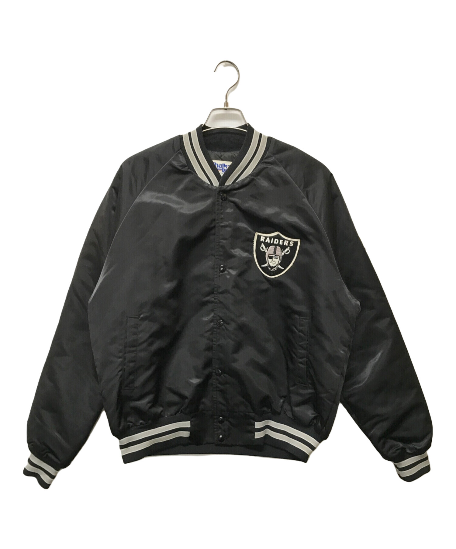 Chalk Line (チョークライン) 90's/RAIDERSアーチロゴスタジャン ブラック サイズ:SIZE L