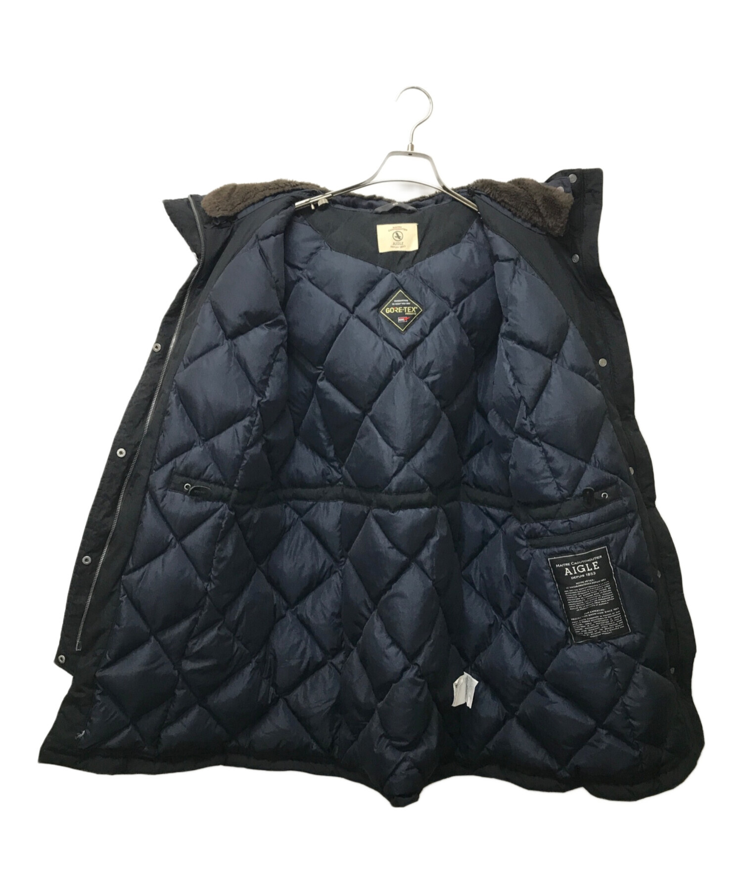 中古・古着通販】AIGLE (エーグル) ゴアテックスダウンコート ブラック サイズ:SIZE L｜ブランド・古着通販 トレファク公式【TREFAC  FASHION】スマホサイト