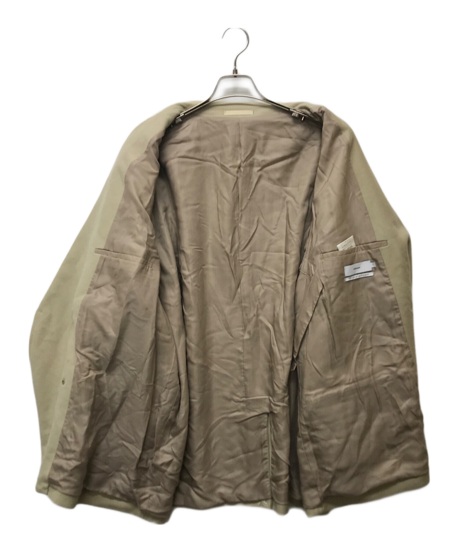 中古・古着通販】Graphpaper (グラフペーパー) SUPIMA MOLESKIN DOUBLE JACKET ベージュ  サイズ:F｜ブランド・古着通販 トレファク公式【TREFAC FASHION】スマホサイト