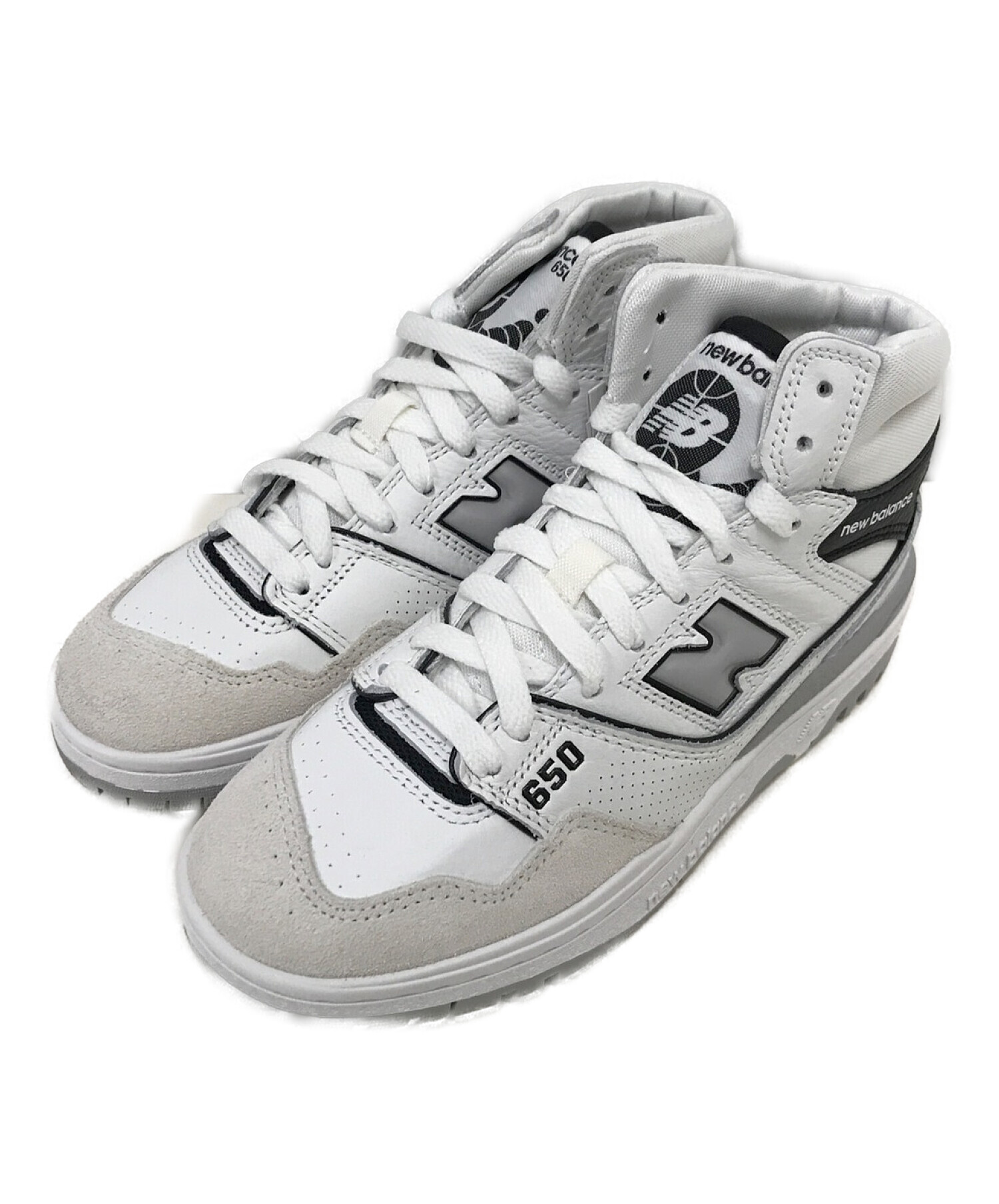 NEW BALANCE (ニューバランス) BB650RWH ホワイト サイズ:US5.5 未使用品