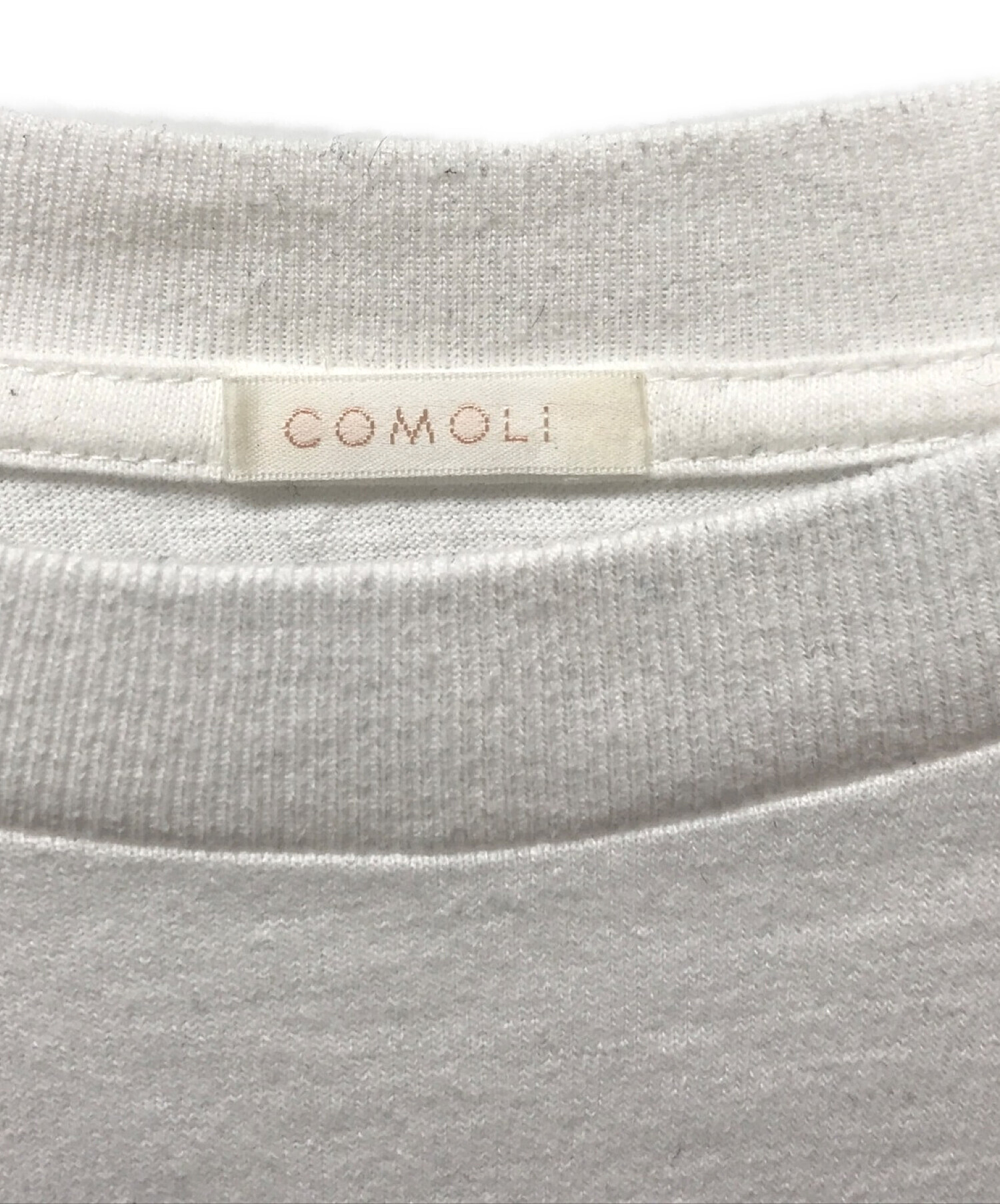 中古・古着通販】COMOLI (コモリ) 空紡天竺 長袖Tシャツ ホワイト サイズ:4｜ブランド・古着通販 トレファク公式【TREFAC  FASHION】スマホサイト