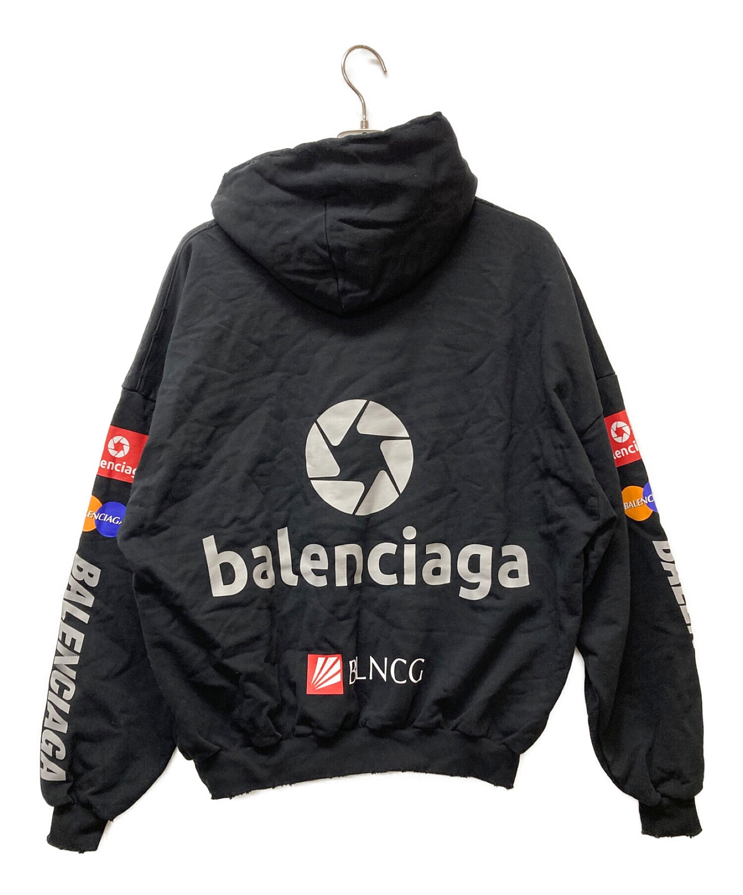 中古・古着通販】BALENCIAGA (バレンシアガ) トップリーグラウンドフーディー ブラック サイズ:L｜ブランド・古着通販  トレファク公式【TREFAC FASHION】スマホサイト