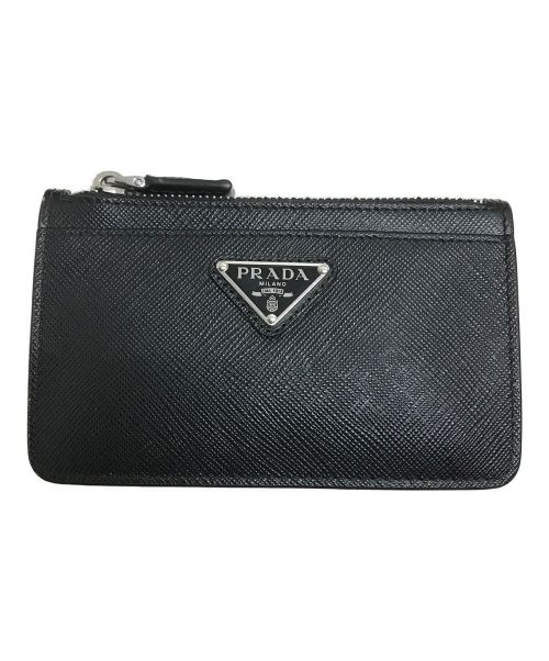 【中古・古着通販】PRADA (プラダ) サフィアーノトライアングル カードケース ブラック｜ブランド・古着通販 トレファク公式【TREFAC  FASHION】スマホサイト