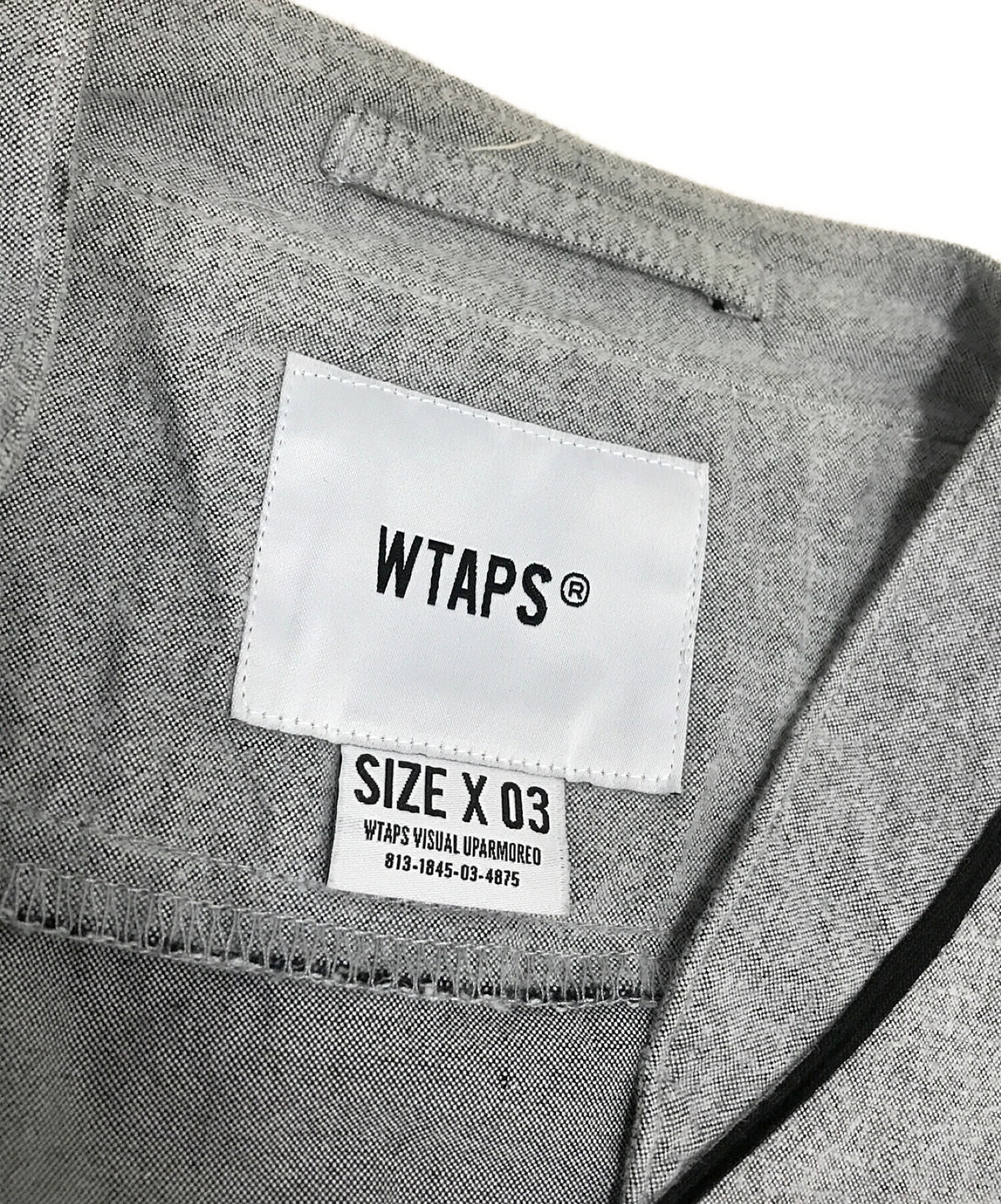 WTAPS (ダブルタップス) LEAGUE SS SHIRT グレー サイズ:03