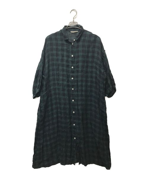 【中古・古着通販】Cotton House Aya (コットンハウス アヤ) ブラックウォッチシャツワンピース グリーン  サイズ:M｜ブランド・古着通販 トレファク公式【TREFAC FASHION】スマホサイト