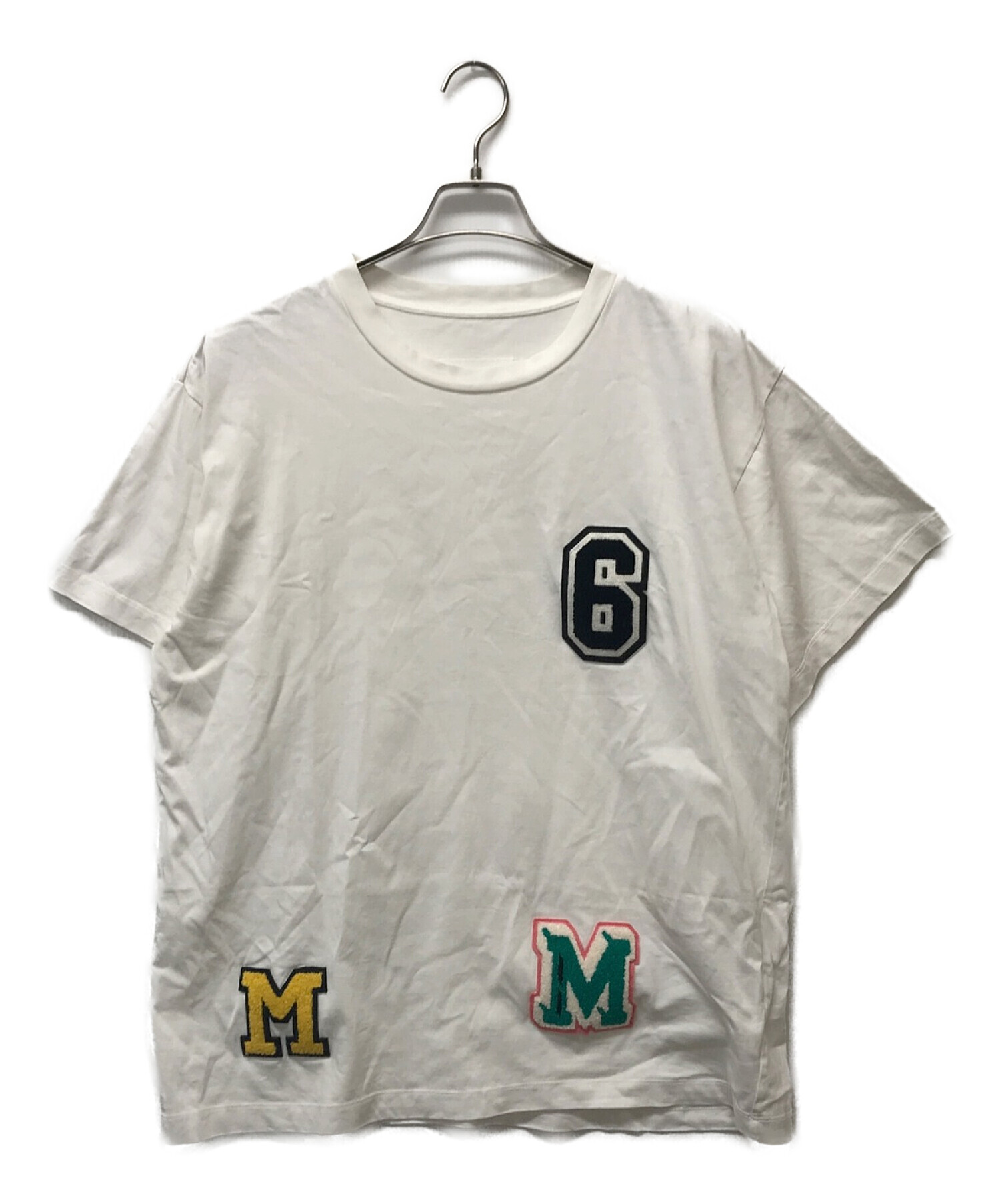 MM6 Maison Margiela (エムエムシックス メゾンマルジェラ) ワッペンTシャツ ホワイト サイズ:XS