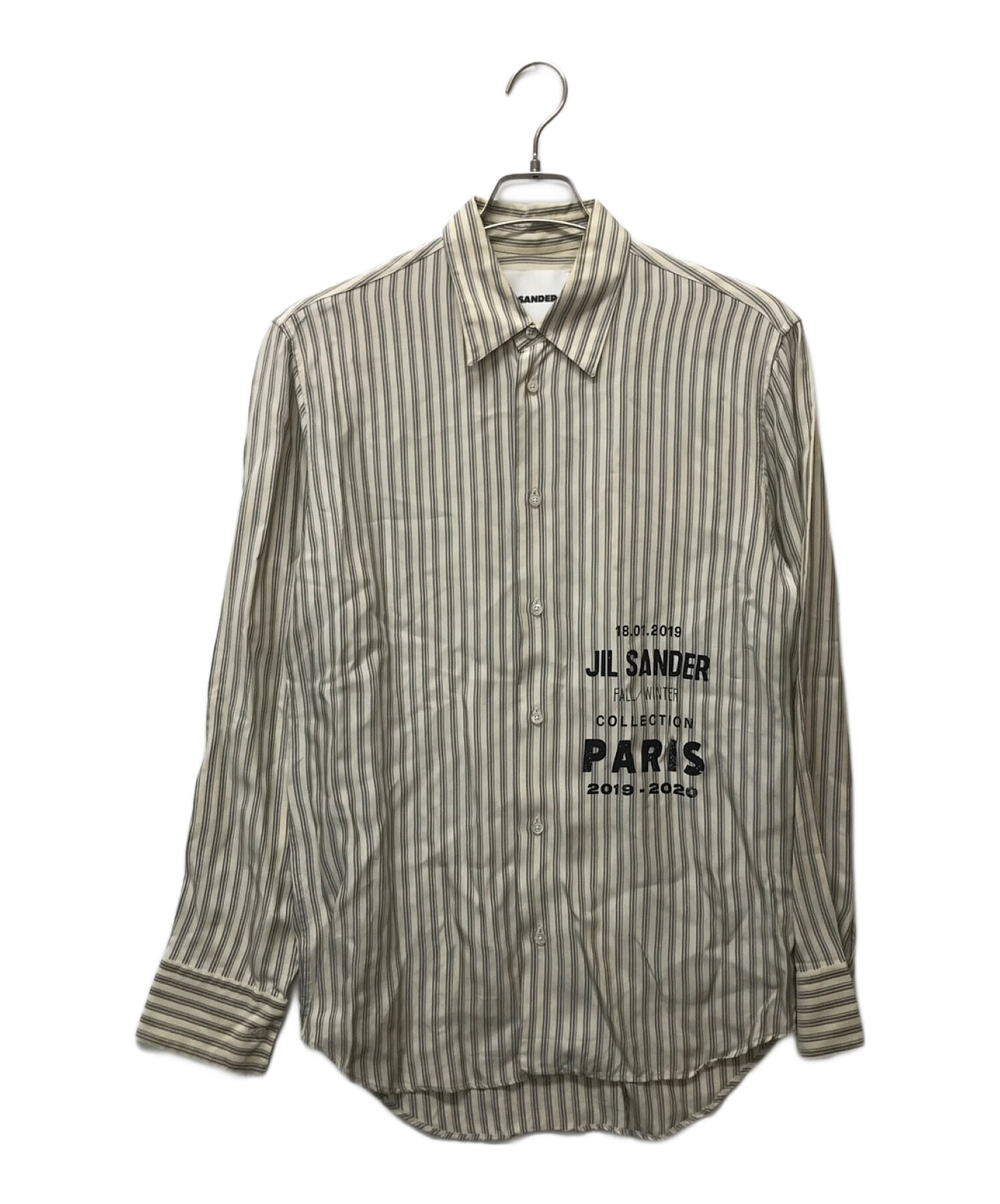 中古・古着通販】JIL SANDER (ジルサンダー) ストライプレーヨンL/S