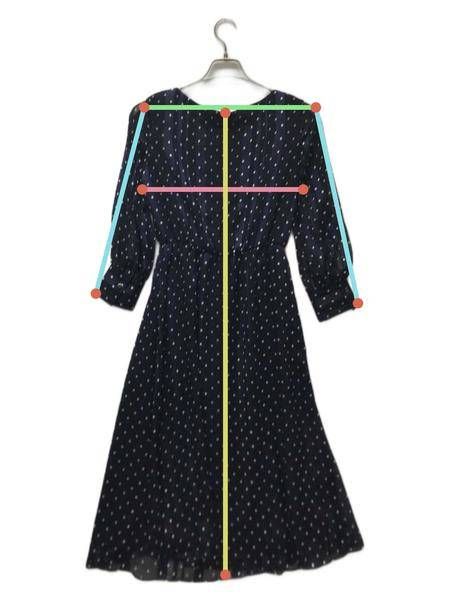 中古・古着通販】UNTITLED (アンタイトル) ドットプリント シアーワンピース ネイビー サイズ:XL 未使用品｜ブランド・古着通販  トレファク公式【TREFAC FASHION】スマホサイト