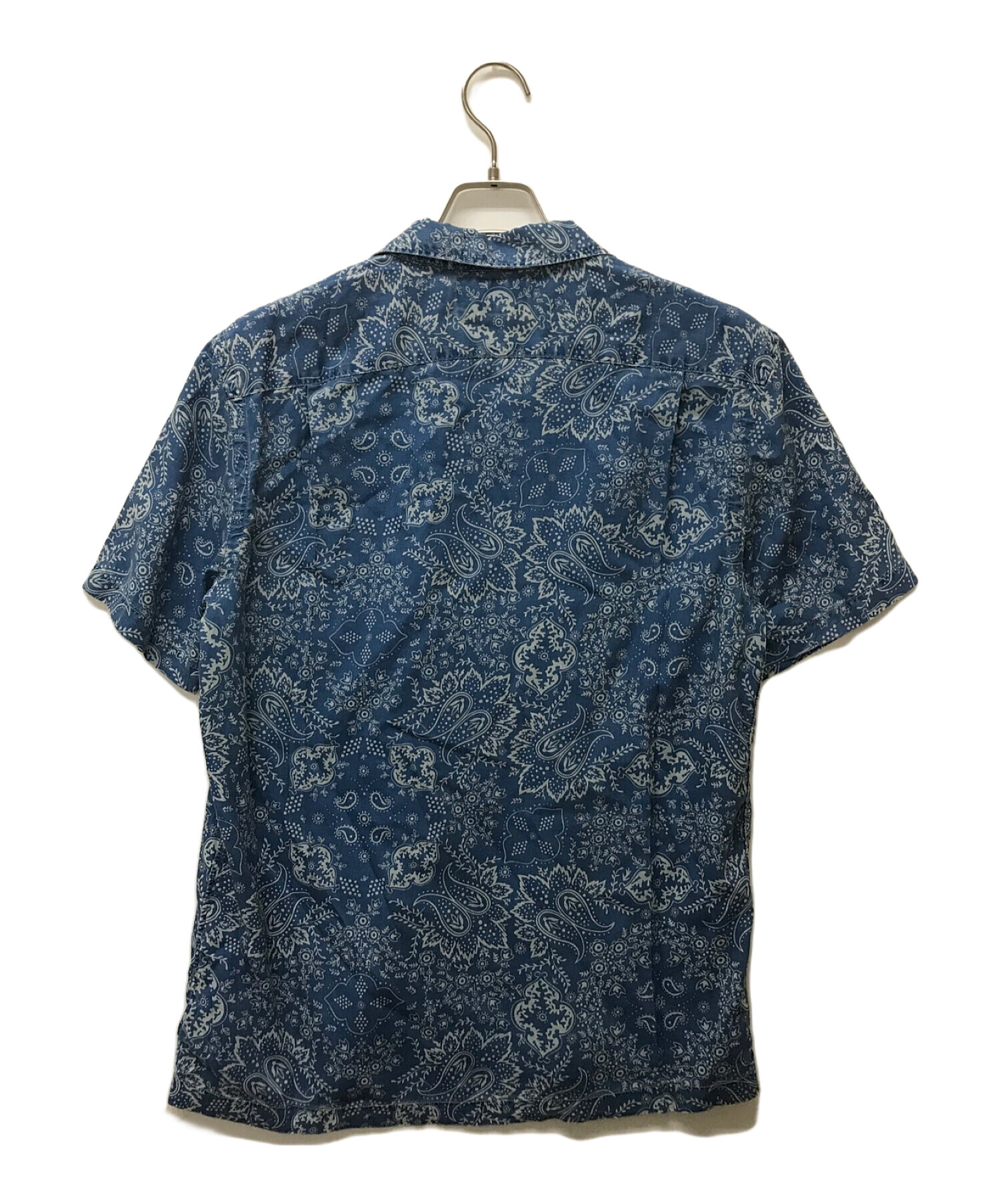 RRL (ダブルアールエル) インディゴバンダナプリントシャツ ブルー サイズ:M