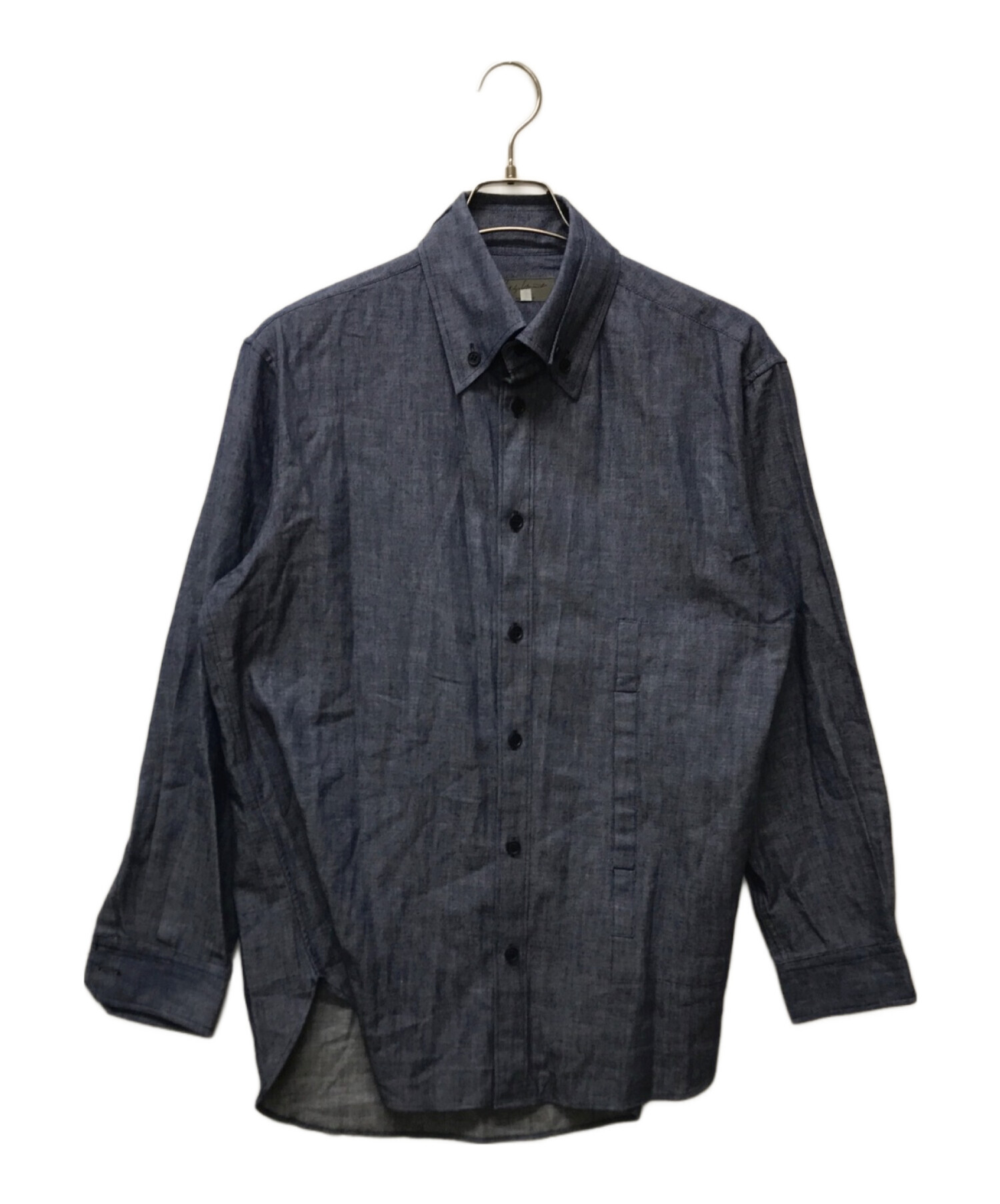 Yohji Yamamoto pour homme (ヨウジヤマモト プールオム) 二重襟ボタンダウンシャツ ブルー サイズ:34