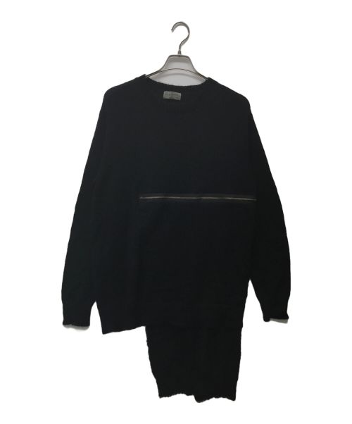 中古・古着通販】Yohji Yamamoto pour homme (ヨウジヤマモト プールオム) レイヤードデザインロングニット ブラック サイズ:3｜ブランド・古着通販  トレファク公式【TREFAC FASHION】スマホサイト