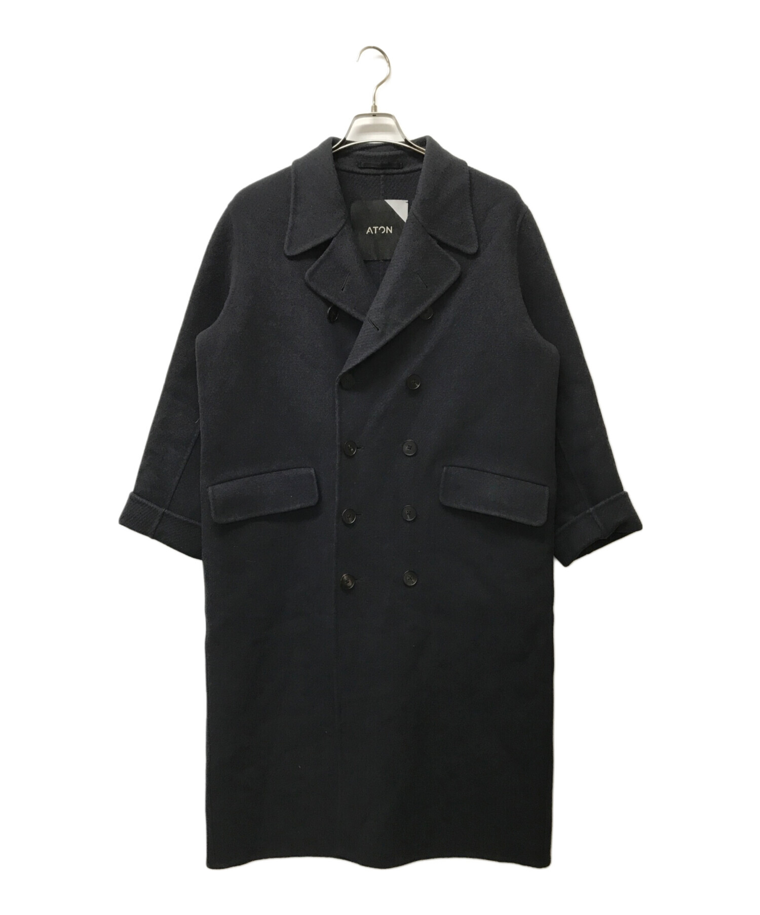 ATON (エイトン) SUPER160S DOUBLE MELTON リーファージャケット ダークパープル サイズ:SIZE M