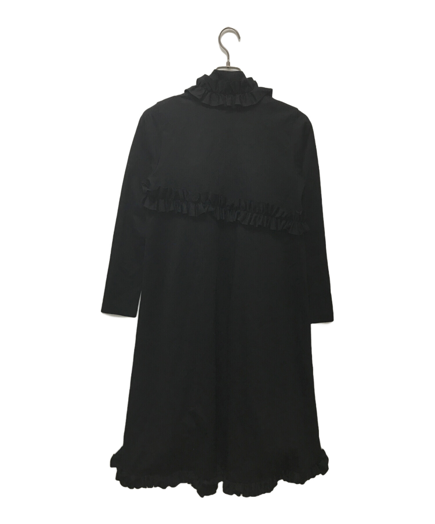 中古・古着通販】noir kei ninomiya (ノワール ケイ ニノミヤ) フリルロングワンピース ブラック サイズ:XS  未使用品｜ブランド・古着通販 トレファク公式【TREFAC FASHION】スマホサイト