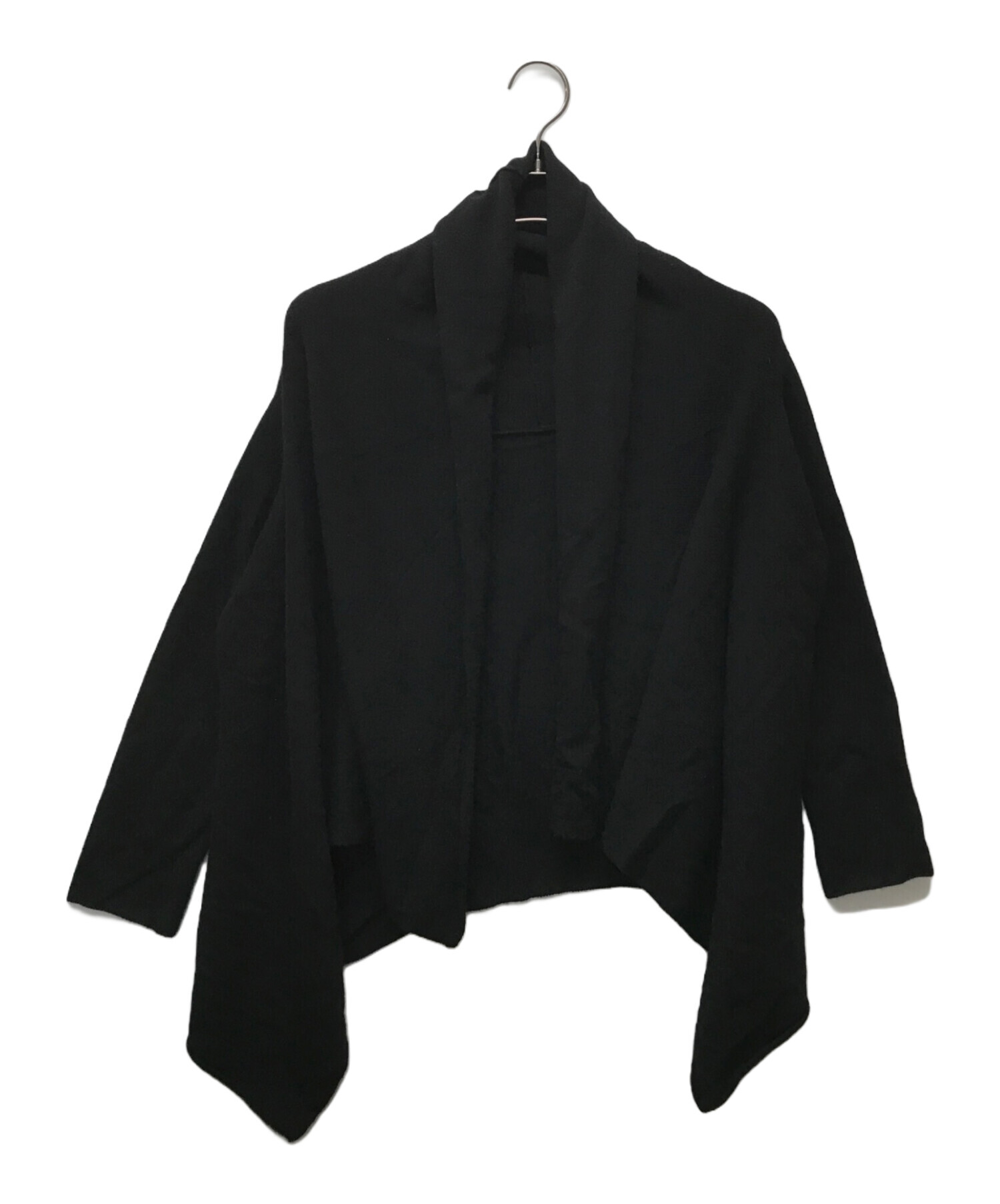 中古・古着通販】yohji yamamoto+Noir (ヨウジヤマモトプリュスノアール) トッパーロングカーディガン ブラック サイズ:2｜ブランド・古着通販  トレファク公式【TREFAC FASHION】スマホサイト