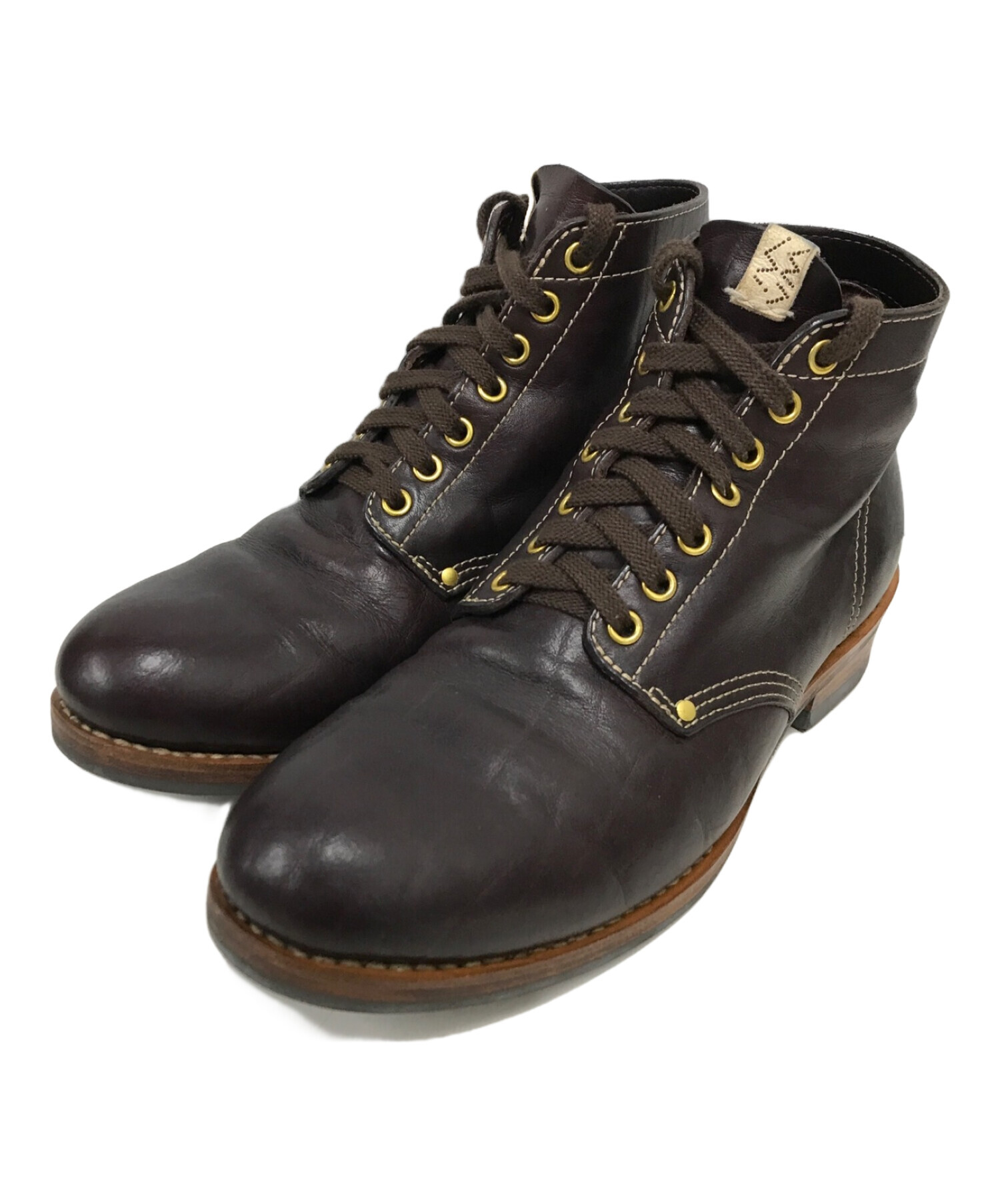 中古・古着通販】VISVIM (ビズビム) BRIGADIER BOOTS-FOLK ブラウン サイズ:10｜ブランド・古着通販  トレファク公式【TREFAC FASHION】スマホサイト