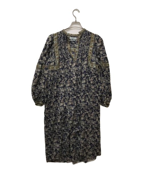 【中古・古着通販】ISABEL MARANT ETOILE (イザベルマランエトワール) VIRGINIEL コットン フラワープリントワンピース  ネイビー サイズ:34｜ブランド・古着通販 トレファク公式【TREFAC FASHION】スマホサイト